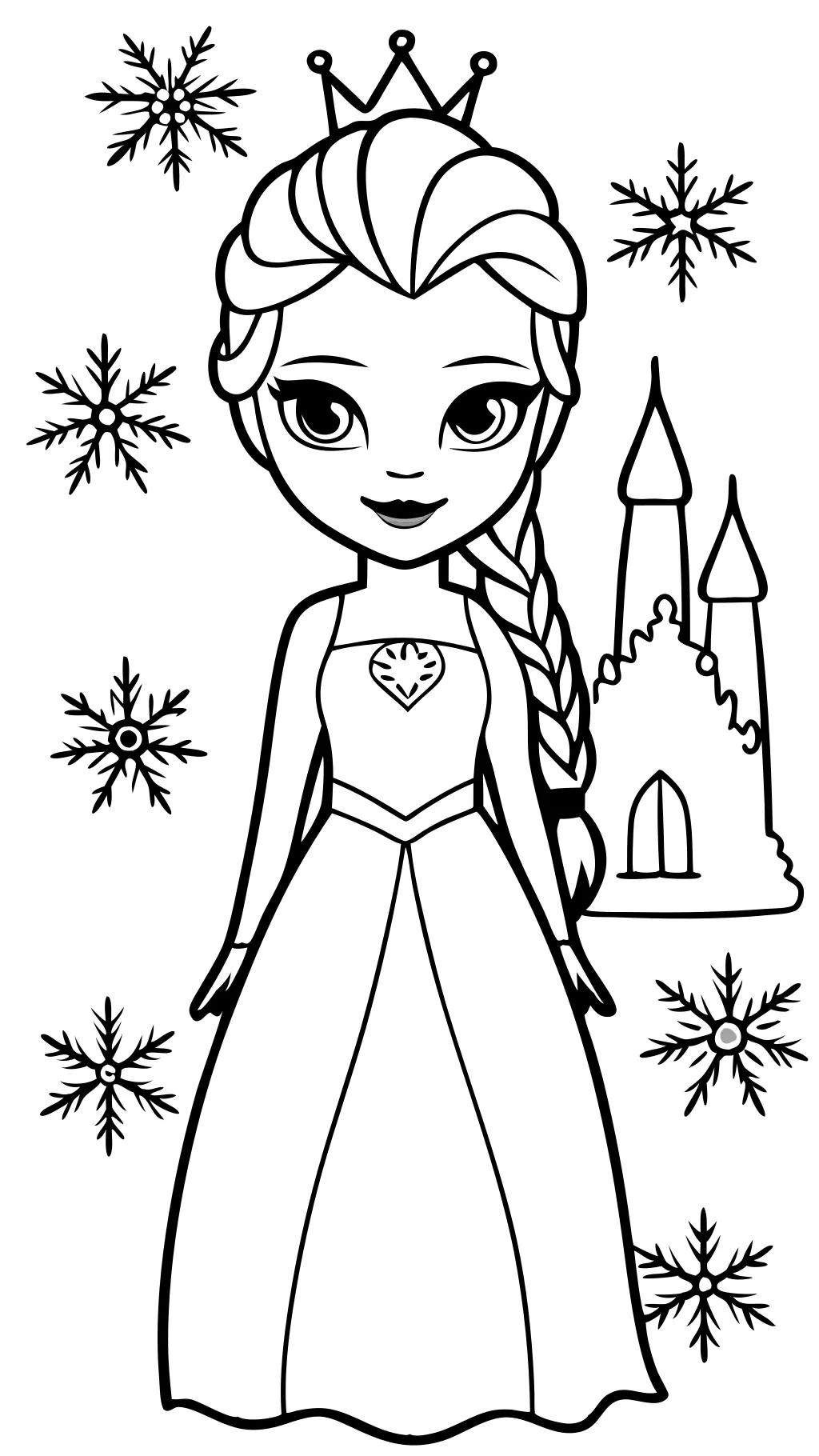 páginas para colorear de Elsa gratis